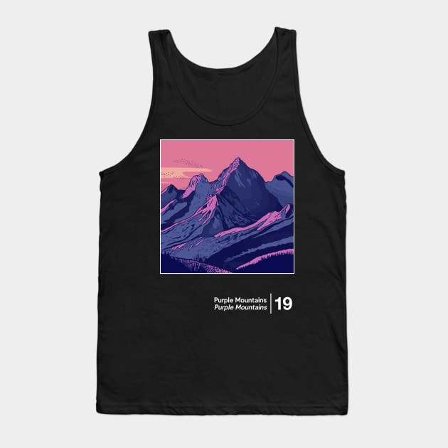 Purple Mountains - Minimalist Illustration Artwork Tank Top by saudade